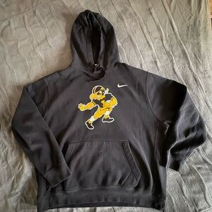 Nike Charcoal Grey Men's Iowa Football Hoodie